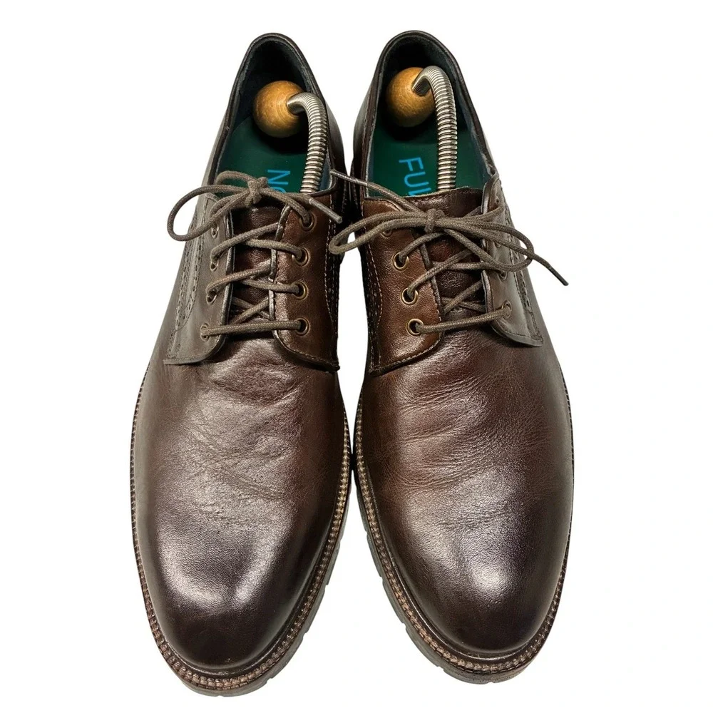 Johnston & Murphy XC Flex Cody Plain Toe Oxford Shoes Men's US 9.5 Brown